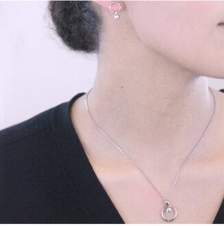 Octavia sets - Oostenrijks kristal Wit Zilver - One Size