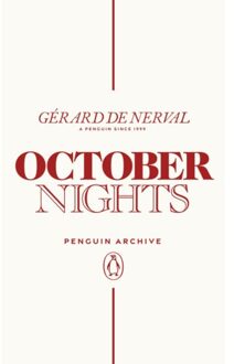 October Nights - Penguin Archive - Gerard de Nerval