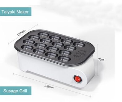 Octopus Bal Maker Takoyaki Bakpan Elektrische Taiyaki Machine Worst Hotdog Eieren Omelet Grill Japanse Vis-Vorm Cake Oven Susage Grill