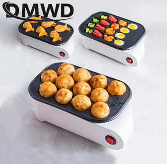 Octopus Ball Maker Takoyaki Baking Pan Electric Taiyaki Machine Sausage Hotdog Eggs Omelette Grill Japanese Fish-Shape Cake Oven