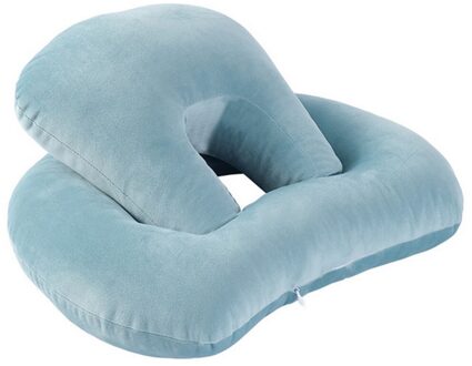 Octopus Hollow Dutje Kussen Kantoor Slaperig Kussen Reizen Kussen Nek Bescherming Kussen Rugsteun Memory Katoen Kussen lucht-blauw