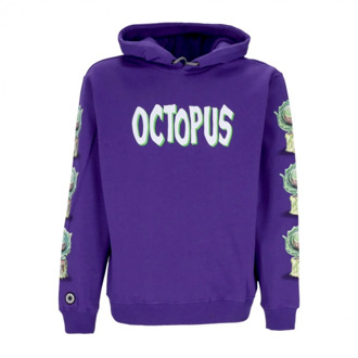 Octopus Hoodie voedt me Octopus , Purple , Heren - Xl,M,S,Xs