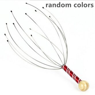 Octopus Hoofd Massager Hoofdhuid Ontspanning Relief Body Massager Verwijderen Spierspanning Vermoeidheid Head Massager Instrument