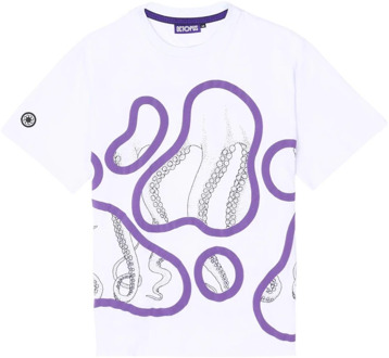Octopus Klassiek Wit Katoenen T-Shirt Octopus , White , Heren - Xl,L,M,S