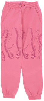 Octopus Roze Outline Sweatpants Streetwear Korting Octopus , Pink , Heren - Xl,L,M,S,Xs