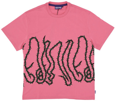 Octopus Roze Thorns Streetwear Tee Shirt Octopus , Multicolor , Heren - Xl,L,M,S,Xs