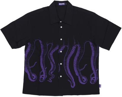 Octopus Short Sleeve Shirts Octopus , Black , Heren - L,S
