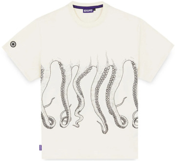 Octopus T-Shirts Octopus , Beige , Heren - L,M,S