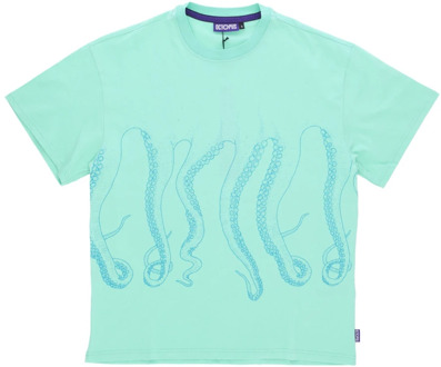 Octopus T-Shirts Octopus , Green , Heren - Xl,L,M,S,Xs