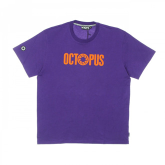 Octopus T-Shirts Octopus , Purple , Heren - Xl,S,Xs