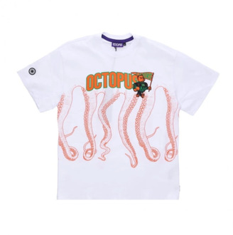 Octopus T-shirts Octopus , White , Heren - Xl,L,M,S