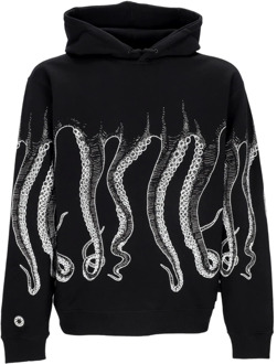 Octopus Wit/Zwart Streetwear Hoodie Octopus , Black , Heren - Xl,L,M,S,Xs