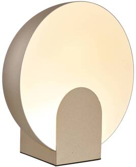 Óculo LED tafellamp, goudkleurig, Ø 20cm, metaal, indirect goud, wit