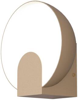 Óculo LED wandlamp, goudkleurig, metaal, indirect licht goud, wit