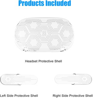 Oculus Quest 2 Vr Headset Cover Beschermende Shell Voor Oculus Quest 2 Headset Accessoires, Voorkomen Botsingen En Krassen transparant