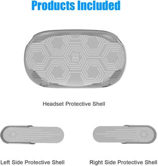 Oculus Quest 2 Vr Headset Cover Beschermende Shell Voor Oculus Quest 2 Headset Accessoires, Voorkomen Botsingen En Krassen zwart