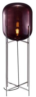Oda Large Vloerlamp - Aubergine - Chroom Paars