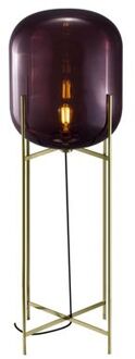 Oda Large Vloerlamp - Aubergine - Messing Paars