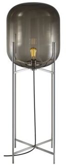 Oda Large Vloerlamp - Grijs - Chroom