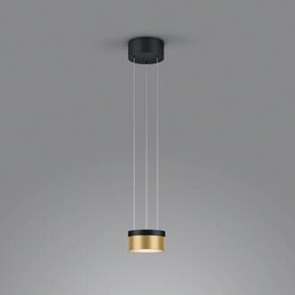 Oda LED hanglamp zwart/goud zwart glanzend, goud