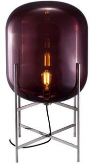 Oda Medium Vloerlamp - Aubergine - Chroom Paars
