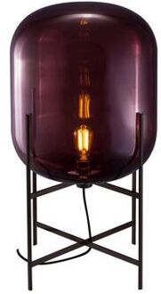 Oda Medium Vloerlamp - Aubergine - Zwart Paars