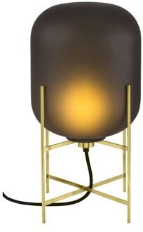 Oda Small Vloerlamp - Grijs Acetato - Messing