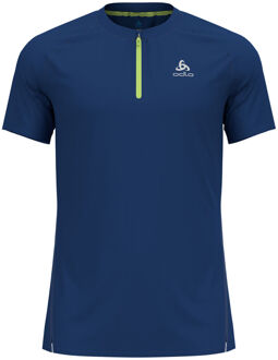 ODLO 1/2 Zip Axalp Trail Hardloopshirt Blauw - XL