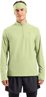 ODLO 1/2 Zip Essential Midlayer Heren grijs/geel