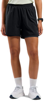 ODLO 2-in-1 Essential Short 4'' Dames zwart - L