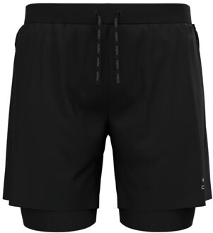 ODLO 2-in-1 short x-alp trail 6 inch Zwart