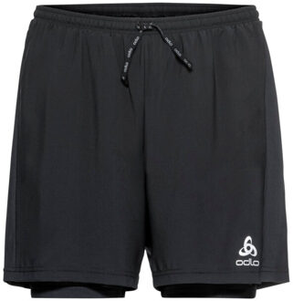 ODLO 2-in-1 shorts essential 5 inch Zwart