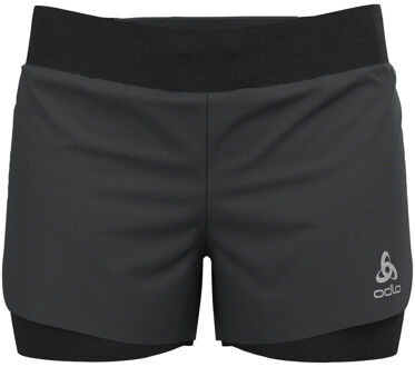 ODLO 2-in-1 Shorts ZEROWEIGHT 3 INCH - black - Vrouwen - Maat L