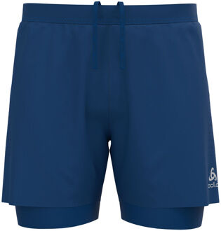 ODLO 2-In-1 Shorts Zeroweight 5 Inch Hardloopbroekje Blauw