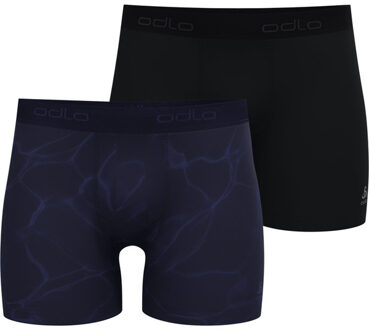 ODLO Active F-Dry 2-Pack Boxer Heren blauw/zwart - S