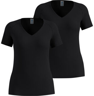 ODLO Active Light 2-Pack T-Shirt Dames zwart - S