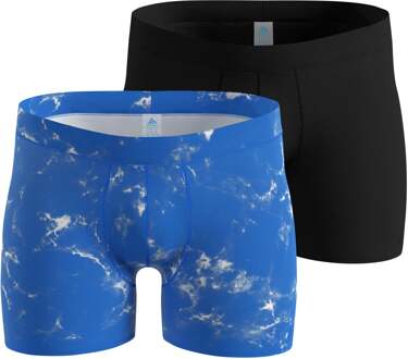 ODLO Active Light Graphic 2 pack Boxershort Heren-blauw, zwart - S,M,L,XL,XXL