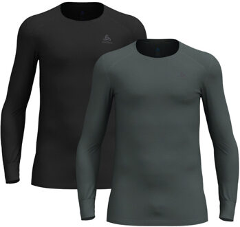 ODLO Active Warm Eco Longsleeve 2-Pack Heren zwart - M