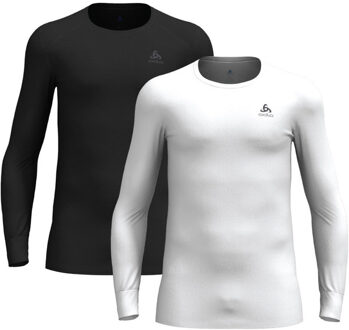 ODLO Active Warm Eco Longsleeve 2-Pack Heren zwart/wit - 2XL