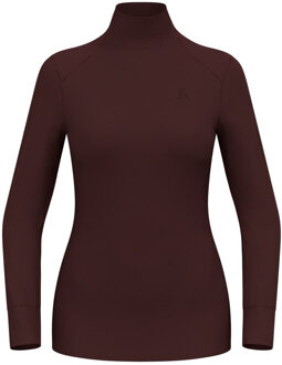 ODLO Active Warm Eco Turtle Neck Basislaagtop Dames Bruin - S