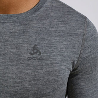 ODLO Bl top crew neck l/s merino 200 Grijs - XL