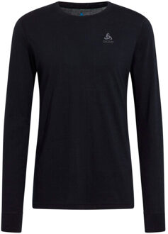 ODLO Bl top crew neck l/s merino 200 Zwart