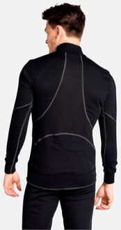 ODLO Bl top turtle neck l/s half zip active x Zwart