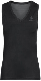 ODLO BL TOP V-neck Singlet ACTIVE F-DRY LIGHT - black - Vrouwen - Maat M