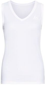 ODLO BL TOP V-neck Singlet ACTIVE F-DRY LIGHT - white - Vrouwen - Maat S