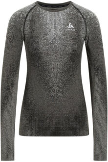 ODLO Blackcomb Eco Big Logo Top Crew Neck Vest Dames-Zwart - S,M,L,XL