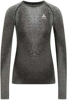 ODLO Blackcomb Eco Big Logo Top Crew Neck Vest Dames-Zwart
