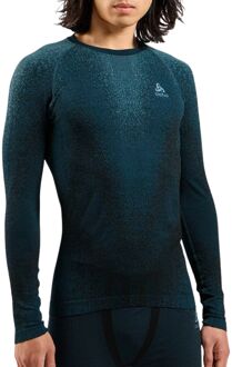 ODLO Blackcomb Eco L/S Crew Neck Ondershirt Blauw - M