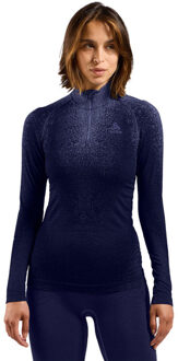 ODLO Blackcomb Eco Longsleeve Half-Zip Dames blauw - XL