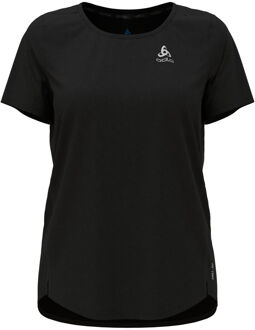 ODLO Crew Neck Chill-Tech Hardloopshirt Dames zwart - XS,S